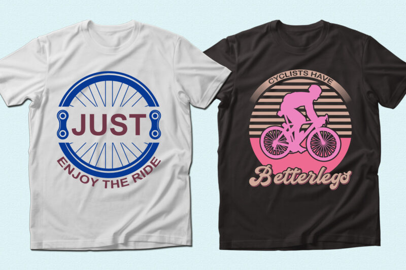 Trendy 20 Bicycling quotes T-shirt Designs Bundle — 98% Off