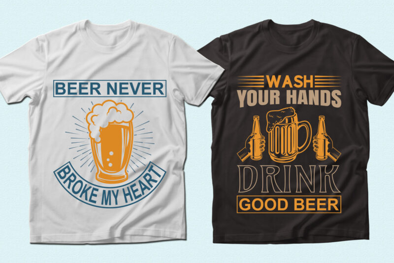 Trendy 20 Beer quotes T-shirt Designs Bundle — 98% Off