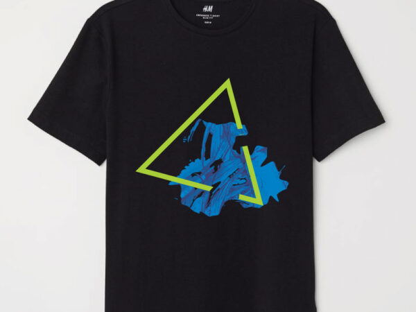 Geometric retro art tshirt design