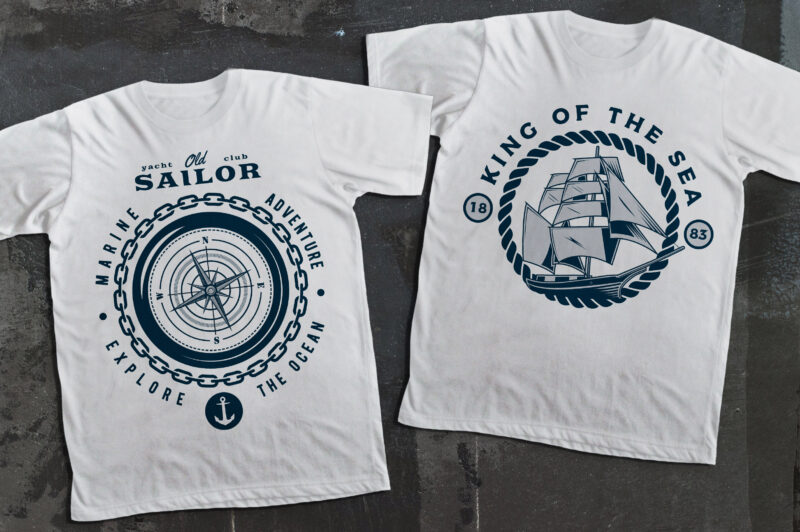 Awesome Nautical t-shirt design Collection