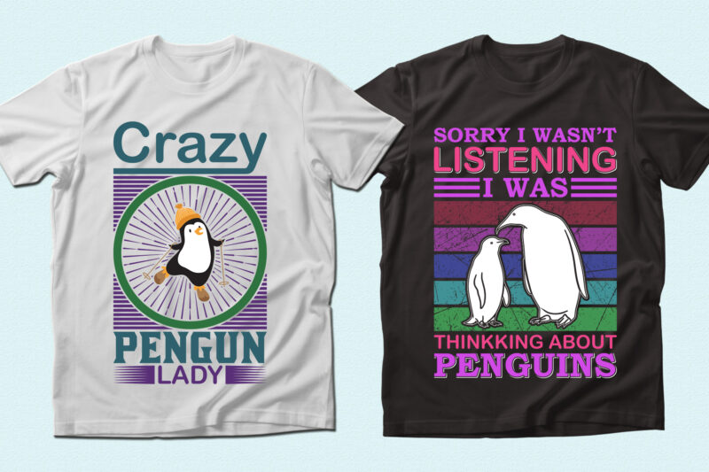 Trendy 71 Penguin quotes t-shirt designs bundle — 98% off