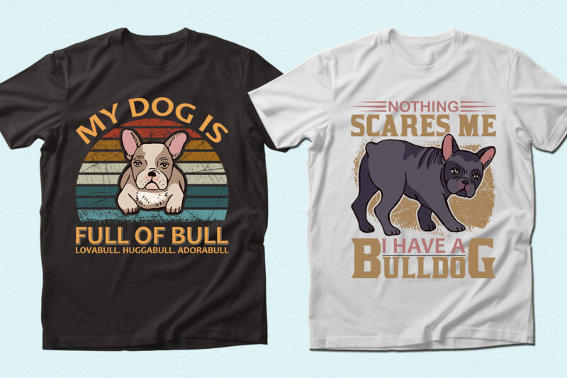 Trendy 20 Bulldog quotes T-shirt Designs Bundle — 98% Off