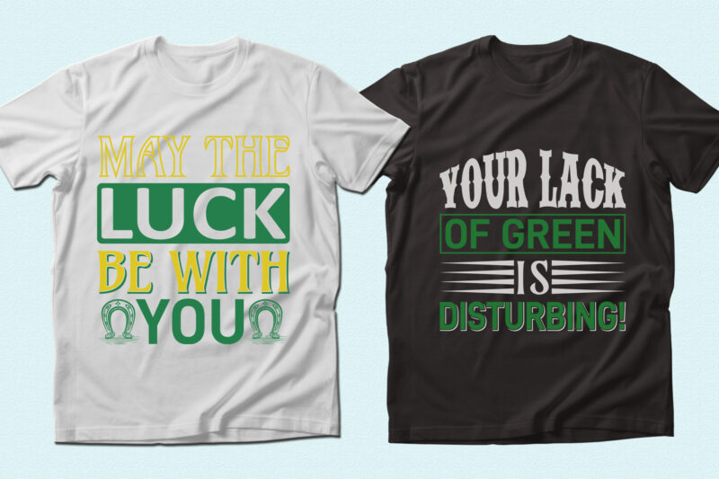 Trendy 20 St Patrick’s day quotes T-shirt Designs Bundle — 98% Off