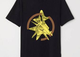Golden Egyptian geometric tshirt design