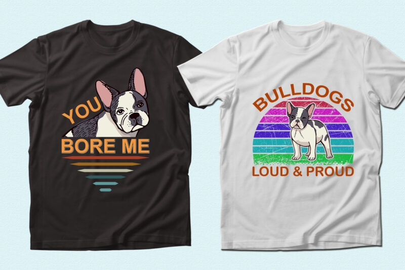 Trendy 20 Bulldog quotes T-shirt Designs Bundle — 98% Off