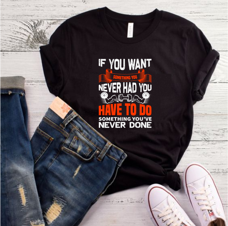 30 best selling gym/fitness quotes t-shirt designs bundle for commercial use