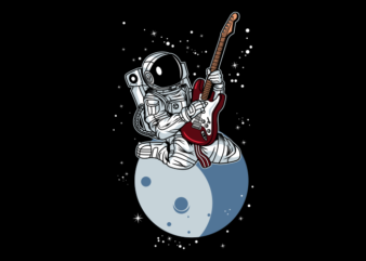 ASTRONAUT ROCK STAR 2 t shirt vector