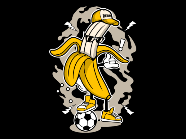 Banana street soccer t shirt template