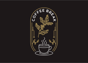 Coffee Break 2 t shirt vector file