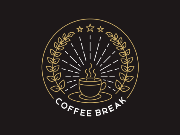 Coffee break 3 t shirt vector file