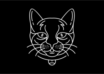 Cat 2 t shirt vector file