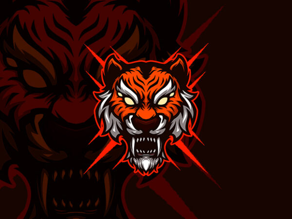 Roaring tiger t shirt design online