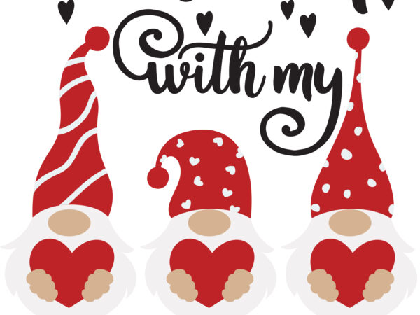 Gnome Svg Love Heart Svg Gnome Patterns Valentines Day Svg Valentine Gnome Svg Gnomes Gnomes Valentines Gnome Valentine Svg Png Dxf