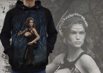 Fantasy Elf Queen t shirt graphic design