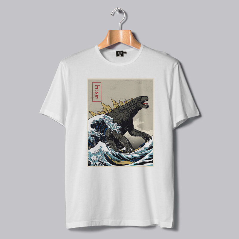 Great Godzilla off Kanagawa - Buy t-shirt designs
