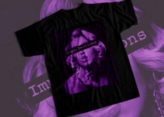 Imperfections-MARILYN-MONROE-smoking- New Edition t shirt design for sale