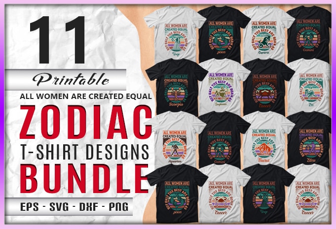 173 Mega Zodiac Quotes T-shirt Designs Bundle — 99% Off