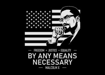 MALCOLM X t shirt designs for sale