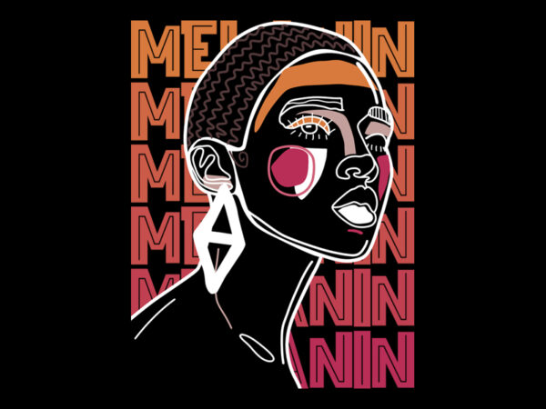 Melanin t shirt designs for sale