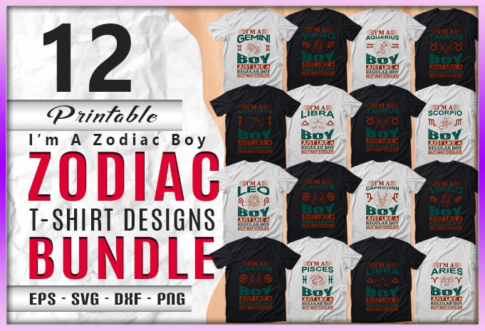 173 Mega Zodiac Quotes T-shirt Designs Bundle — 99% Off