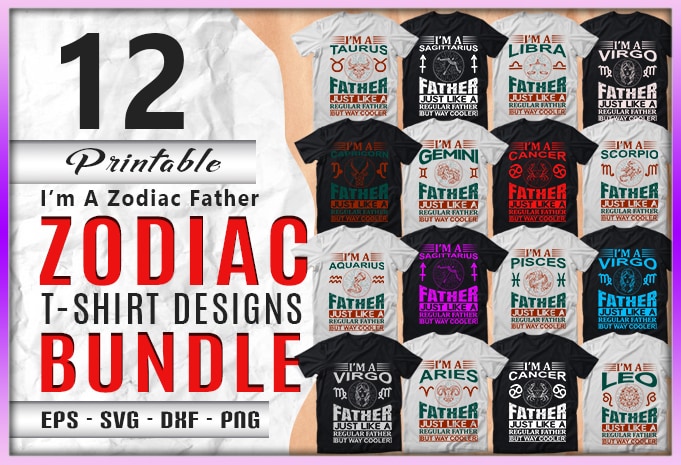 173 Mega Zodiac Quotes T-shirt Designs Bundle — 99% Off