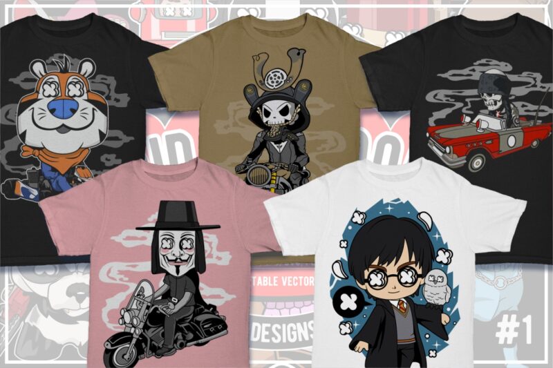 25 Kid Cartoon Tshirt Designs Bundle #12 - Buy t-shirt designs
