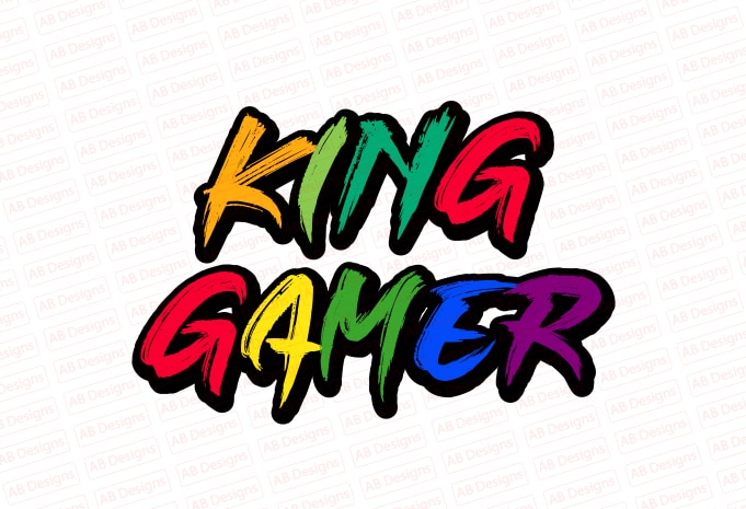 King gamer T-Shirt Design