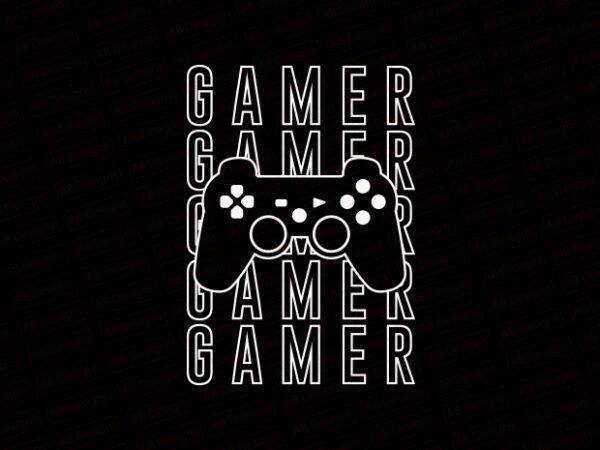 Gamer t-shirt design