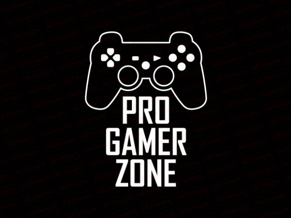 Pro gamer zone t-shirt design