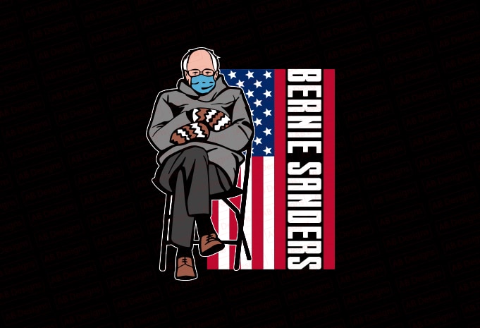 Bernie sanders mittens T-Shirt Design