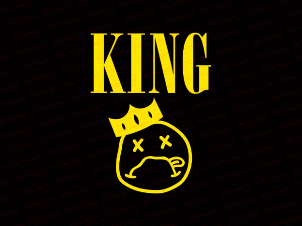 Funny king t-shirt design