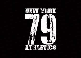 NYC, New york 79 athletics T-Shirt Design