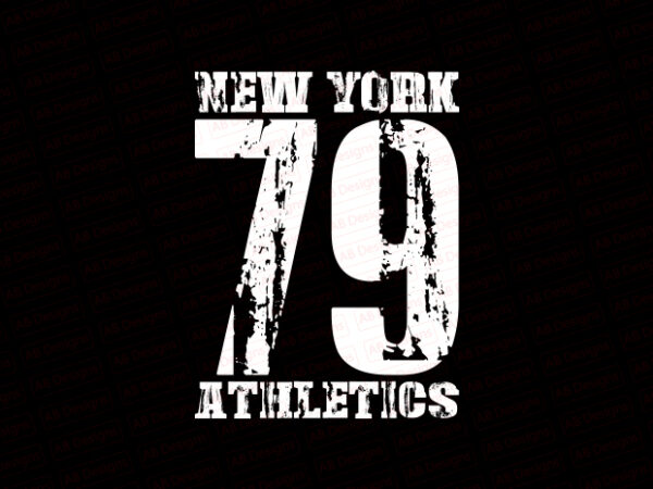 Nyc, new york 79 athletics t-shirt design