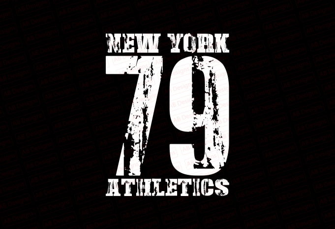 NYC, New york 79 athletics T-Shirt Design