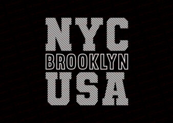 NYC Brooklyn USA T-Shirt Design
