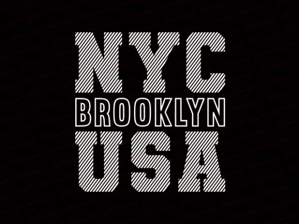 Nyc brooklyn usa t-shirt design