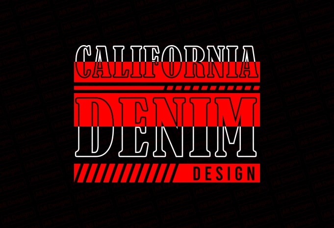 California denim design T-Shirt Design