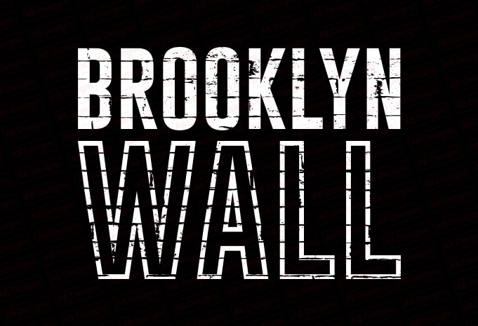 Brooklyn wall T-Shirt Design