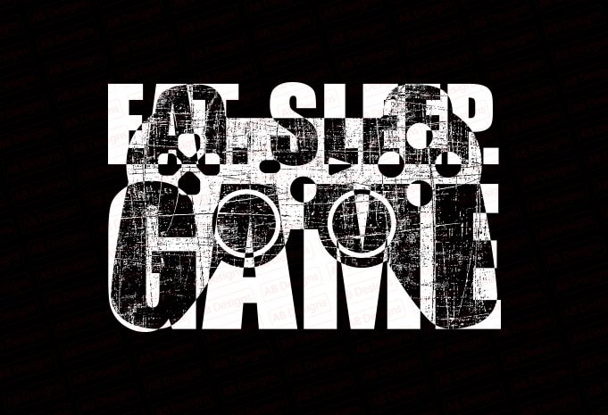 Eat sleep game T-Shirt Design