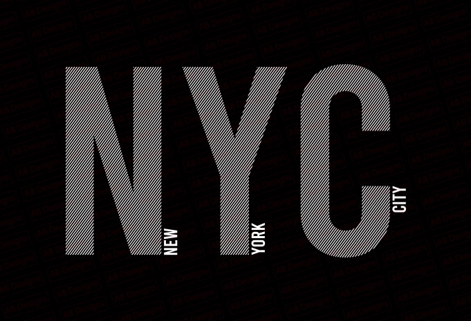 NYC, New york city USA T-Shirt Design