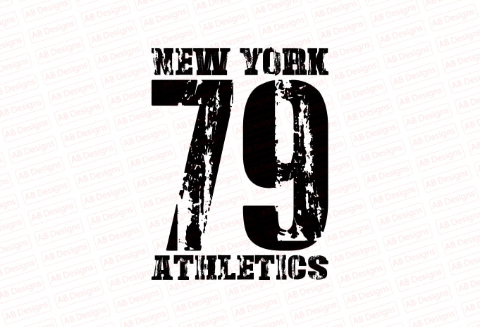 NYC, New york 79 athletics T-Shirt Design