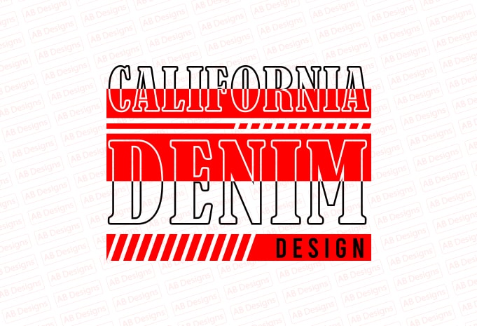 California denim design T-Shirt Design
