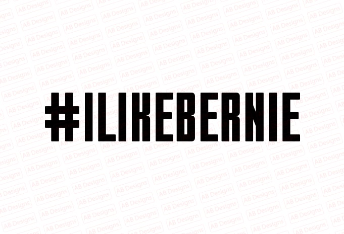 I like bernie sanders mittens T-Shirt Design