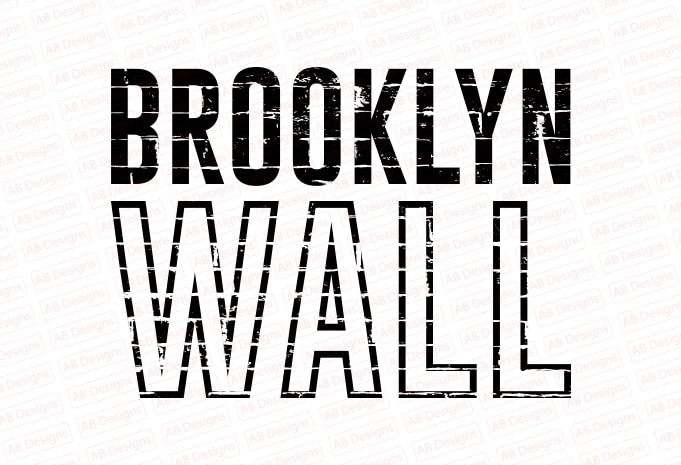 Brooklyn wall T-Shirt Design