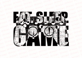 Eat sleep game T-Shirt Design