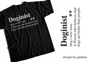 Doginist Definition T-Shirt Design