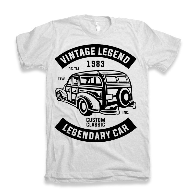 20 automotive tshirt designs bundle