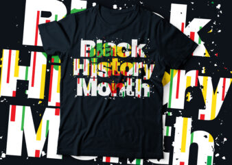 black history month typography | African American t-shirt design