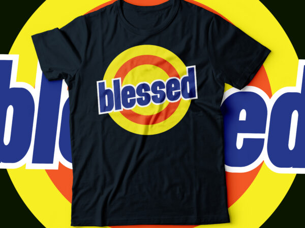 Blessed tied replica design |blessed typography design
