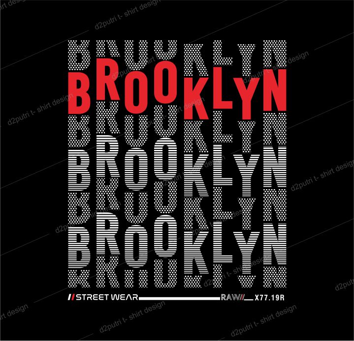 t shirt design graphic, vector, illustration brooklyn lettering typography